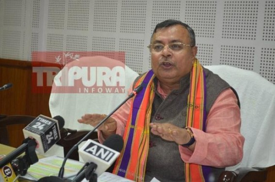Ratan Lal Nath releases ‘Clueless’ data, claiming Crime against Women downed a lot in Tripura Ratan Lal Nath releases ‘Clueless’ data, claiming Crime against Women downed a lot in Tripura